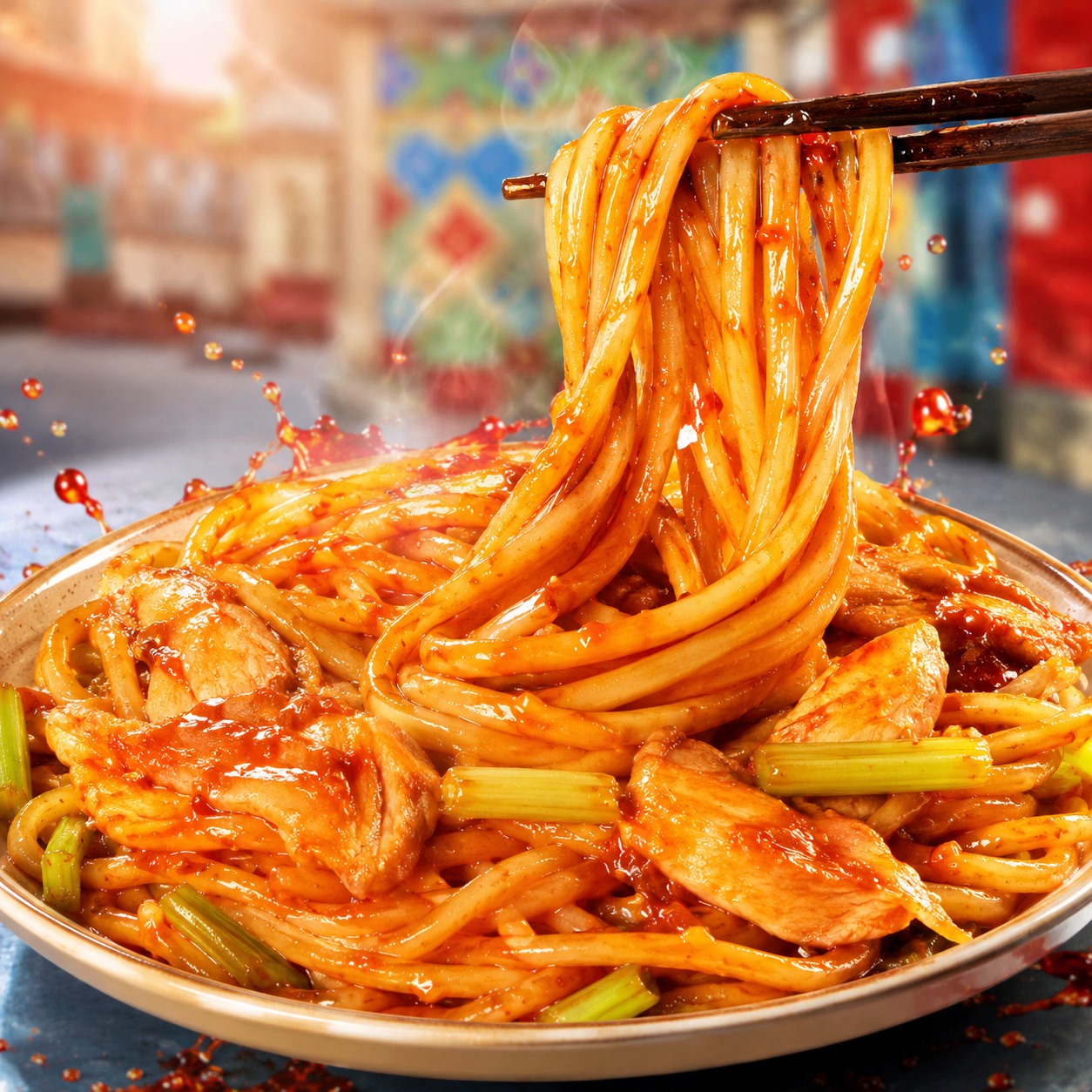 招牌鸡肉炒米粉